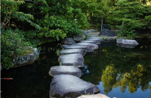 stepping stones in creek